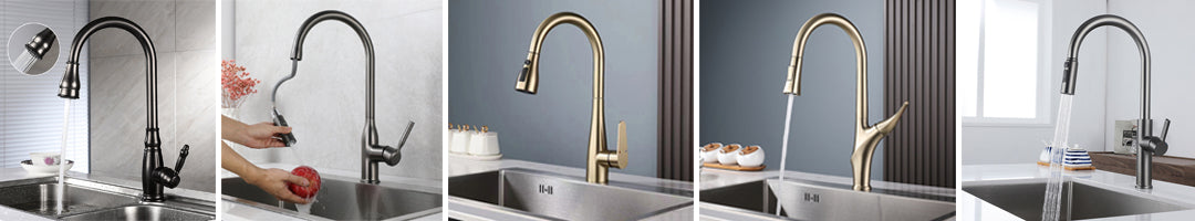 Kitchen Faucet with Pull Down Sprayer