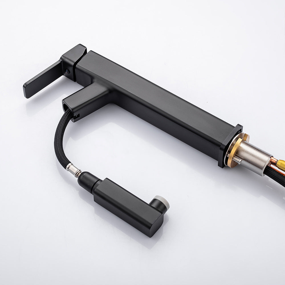 Eumtenr 1.5 GPM Single Handle Pre-Rinse Bathroom Faucet Suitable for Tall Body Basins