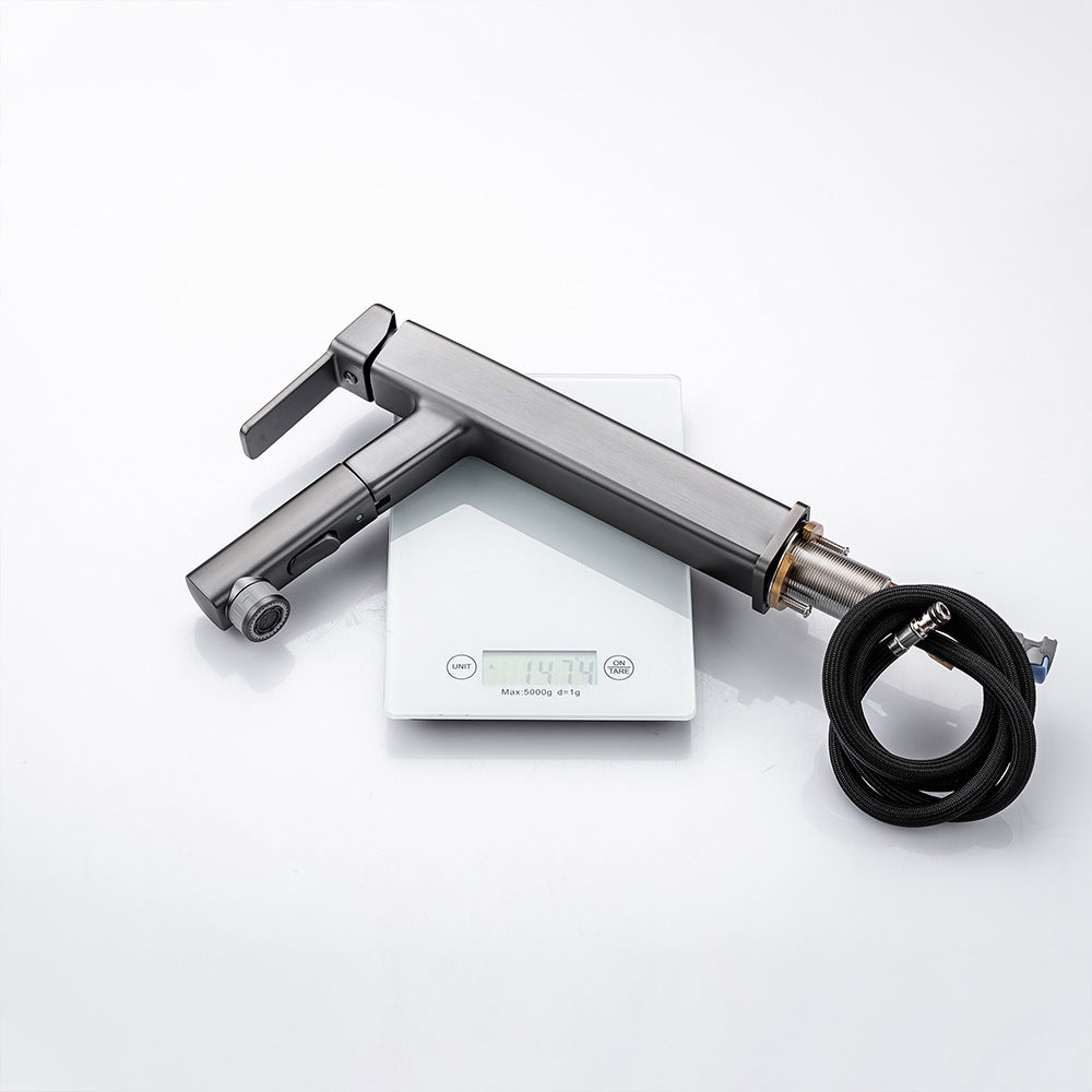 Single Handle Cold and Hot Water Bathroom Faucet Suitable for Tall Body Basins