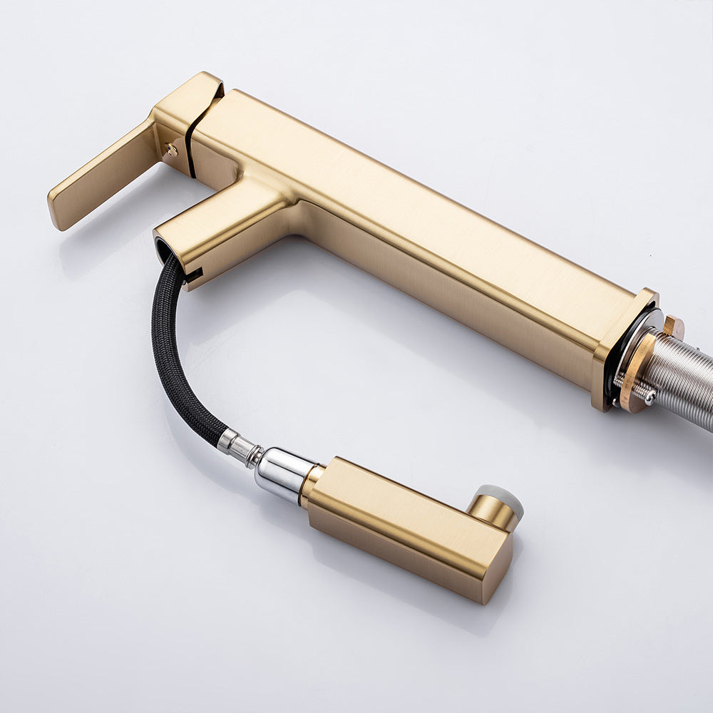 Eumtenr 1.5 GPM Single Handle Pre-Rinse Bathroom Faucet Suitable for Tall Body Basins