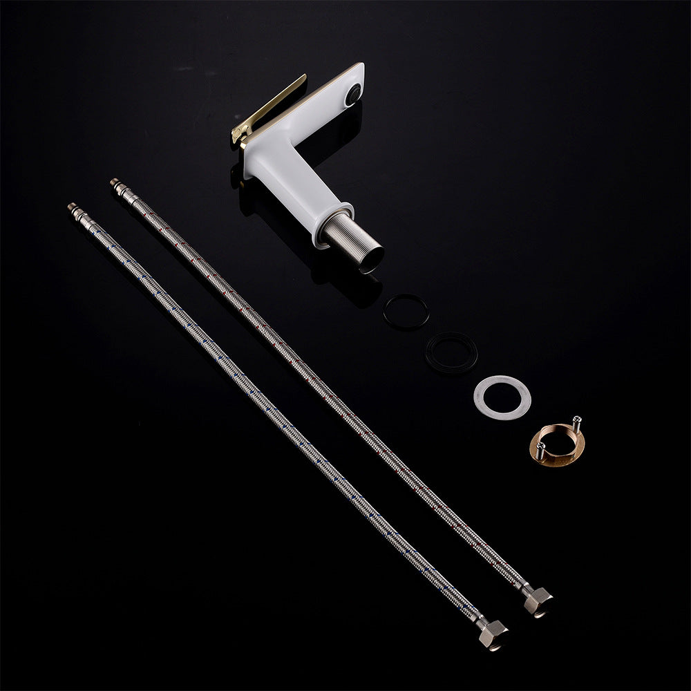 Modern Cold and Hot Single Handle Built-In Switch Bathroom Faucet