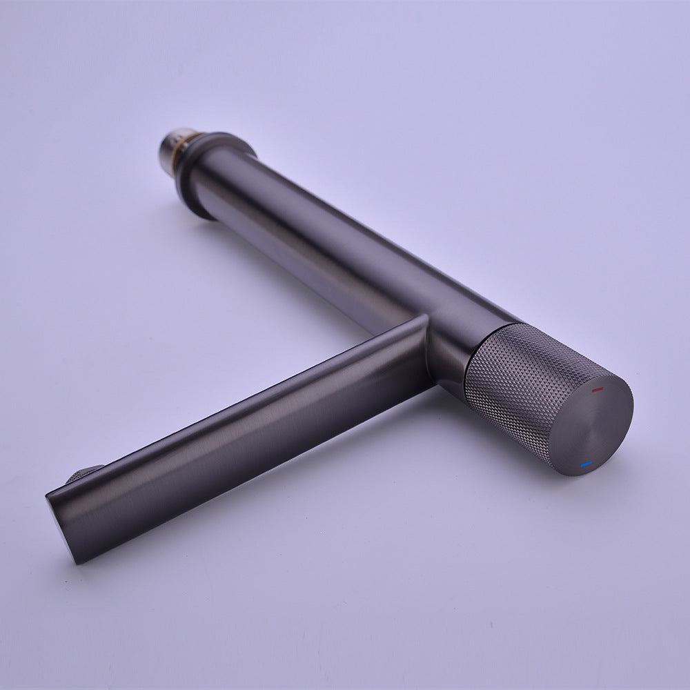 Eumtenr Counter Basin Single Handle Hot and Cold Bathroom Faucet - High End