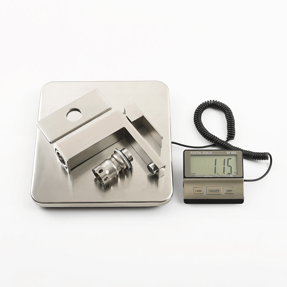 Modern 304 Stainless Steel Square Cold and Hot Single Hole Basin Faucet