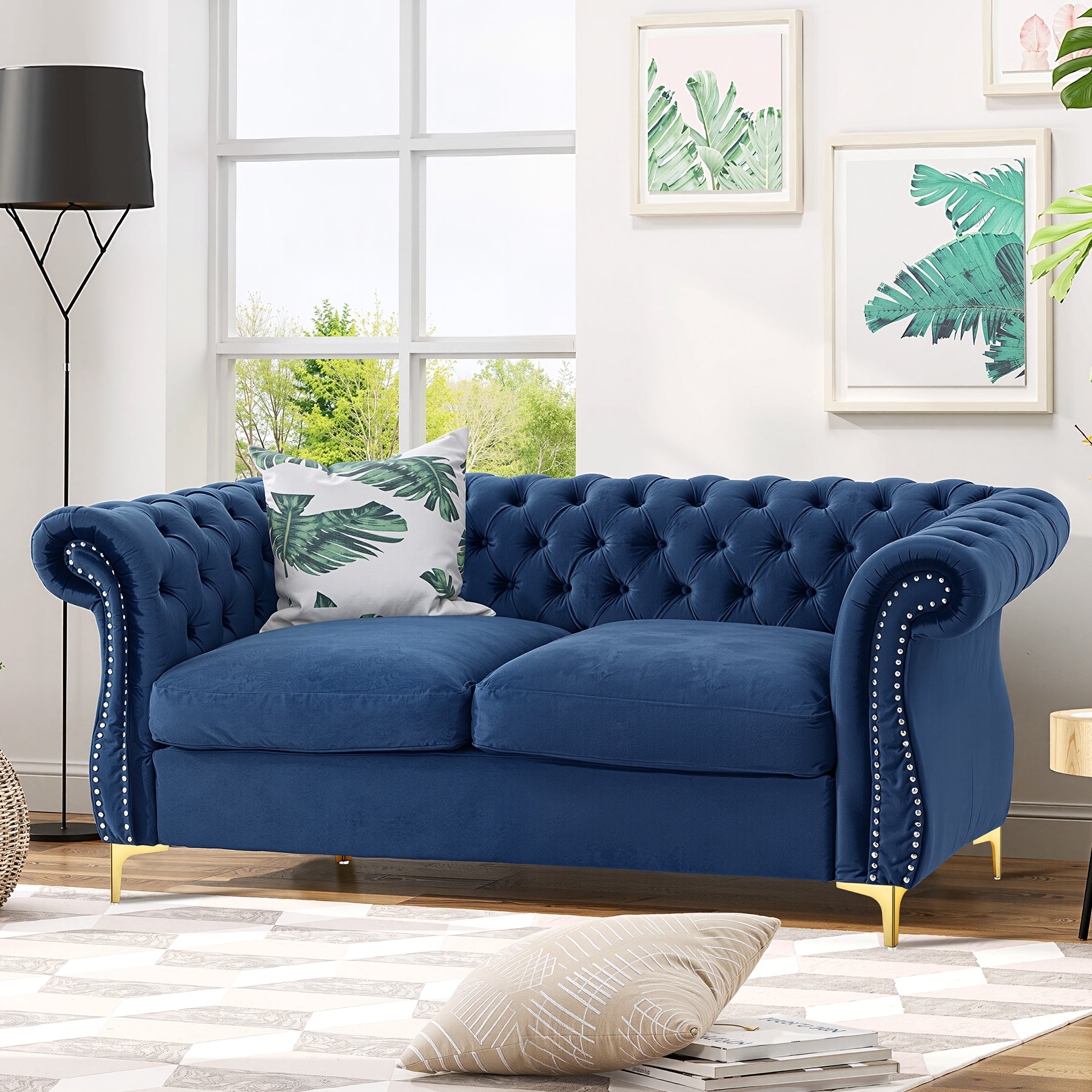 Eumtenr 4 Inch Solid Metal Furniture Legs, Polished Gold (Set of 4)