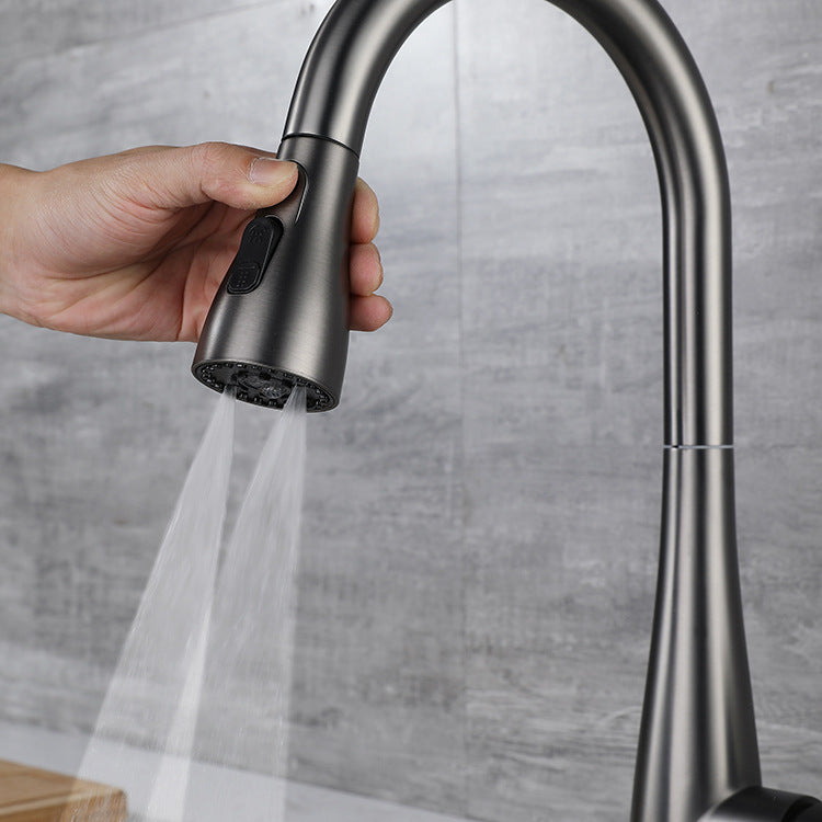 304 Stainless Steel Multifunctional Pull Down Kitchen Faucet