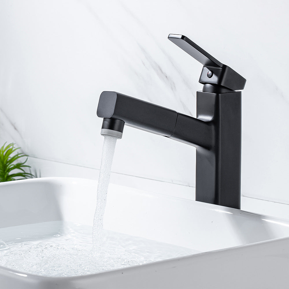 Eumtenr 1.5 GPM Single Handle Pre-Rinse Bathroom Faucet Suitable for Tall Body Basins