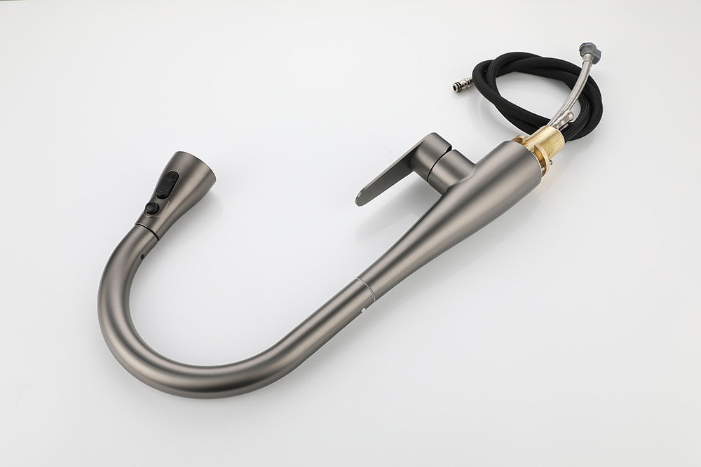 304 Stainless Steel Multifunctional Pull Down Kitchen Faucet