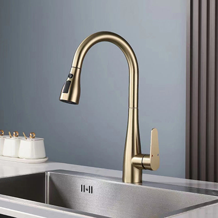 304 Stainless Steel Multifunctional Pull Down Kitchen Faucet