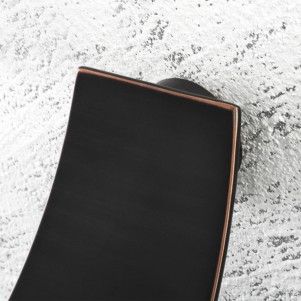 Wall Mount Waterfall Brass 2 Holes Bathroom Faucets with Single Handles