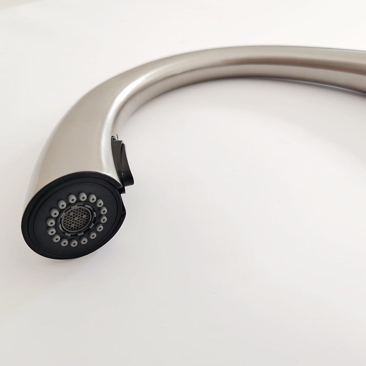 Stainless Steel Hot and Cold Water Hidden Pull-Out Head Sprayer Kitchen Faucet