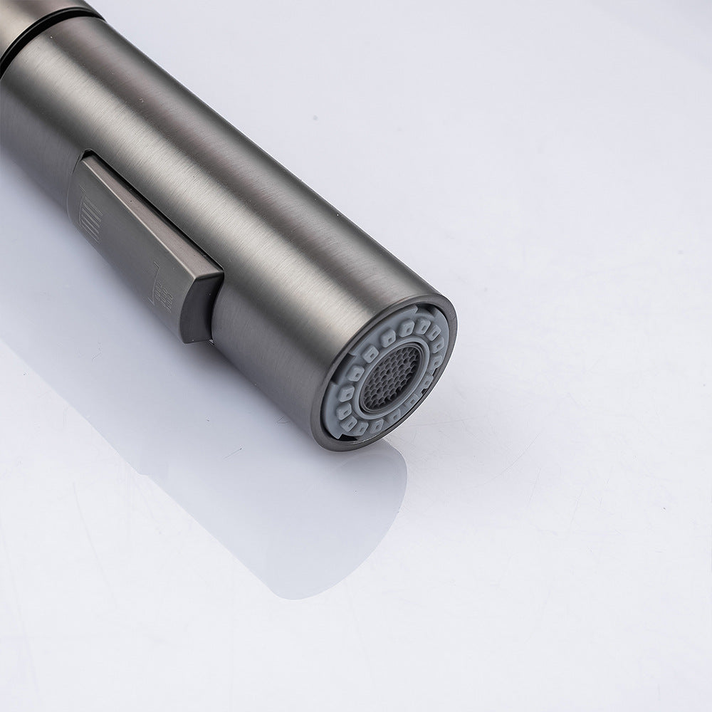 Brass Pulling and Retracting Kitchen Faucet with Hot and Cold Water