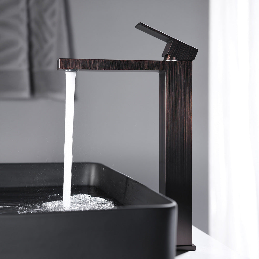 Brass Bathroom Faucet Single Handle - Single Hole