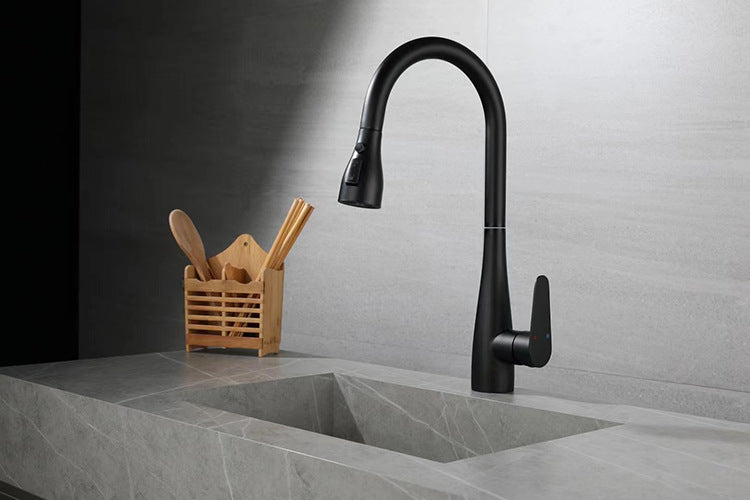 304 Stainless Steel Multifunctional Pull Down Kitchen Faucet