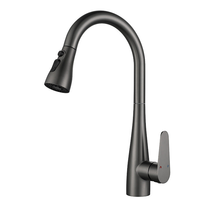 304 Stainless Steel Multifunctional Pull Down Kitchen Faucet