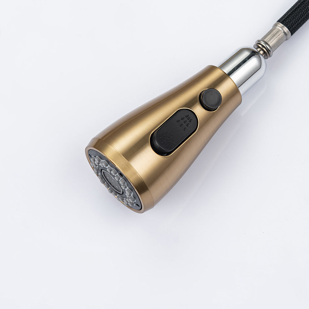 Kitchen Sink Faucet, Kitchen Faucet Brass with Pull Down Sprayer