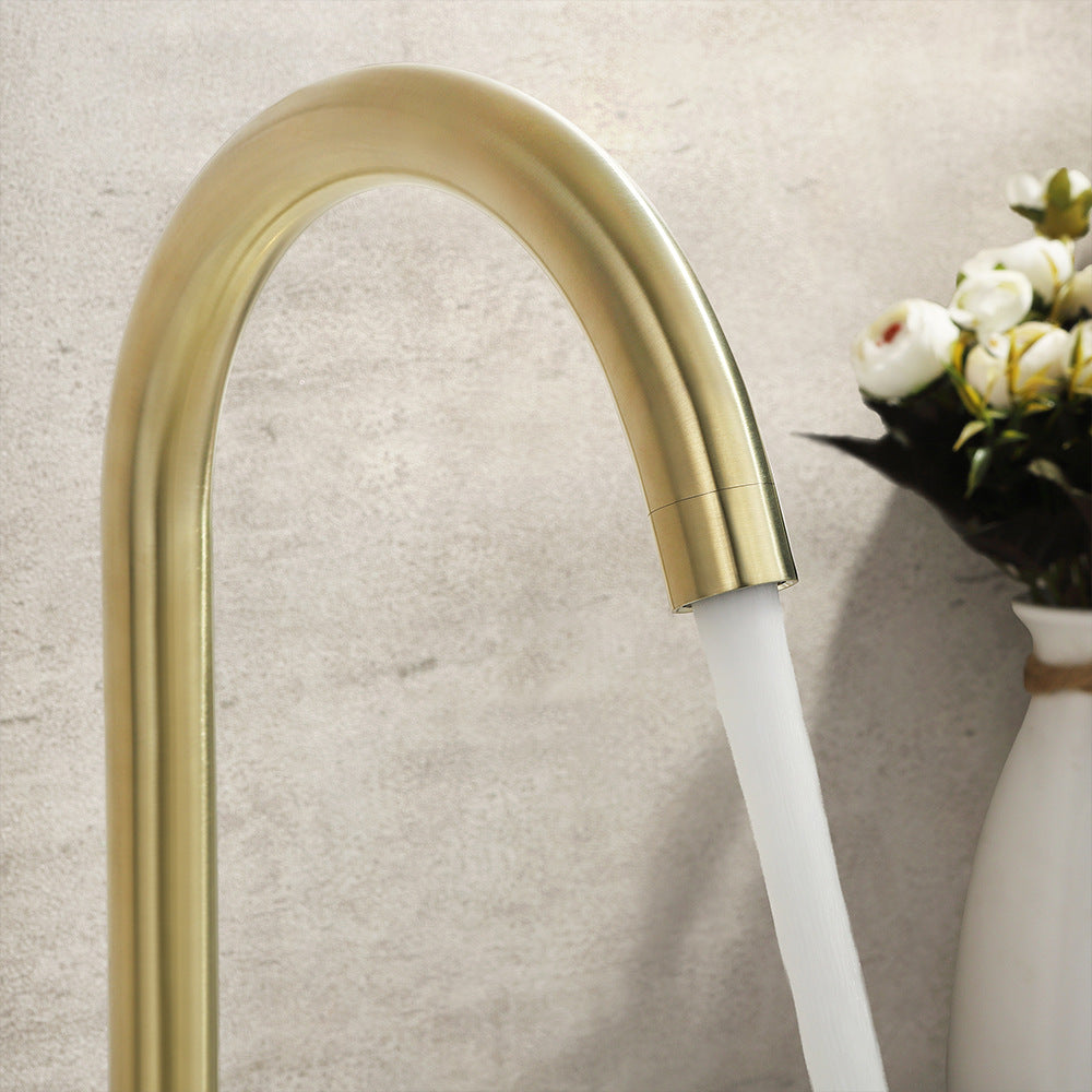 Dual Handle 3 Hole Bathroom Faucet