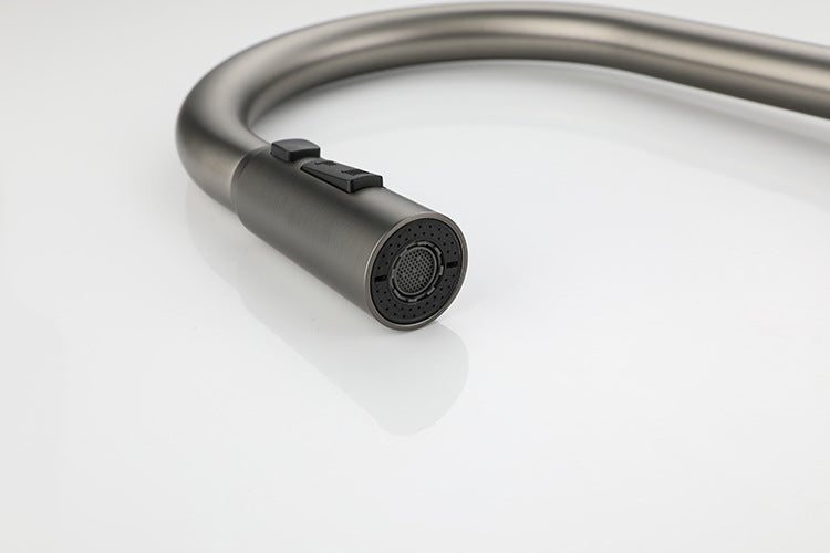 Stainless Steel Hot and Cold Water Pull Down Sprayer Kitchen Faucet