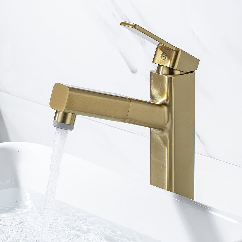 Eumtenr 1.5 GPM Single Handle Pre-Rinse Bathroom Faucet Suitable for Tall Body Basins