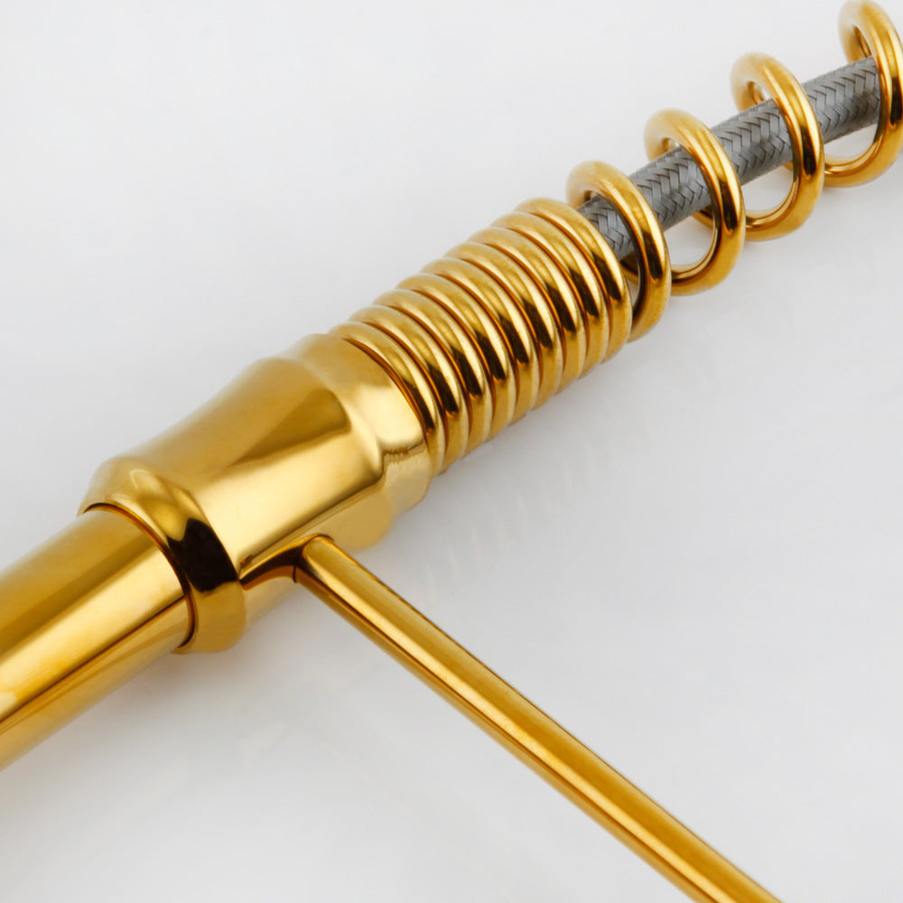 Commercial Single Handle Pull Down Sprayer Kitchen Faucet, with LED Light