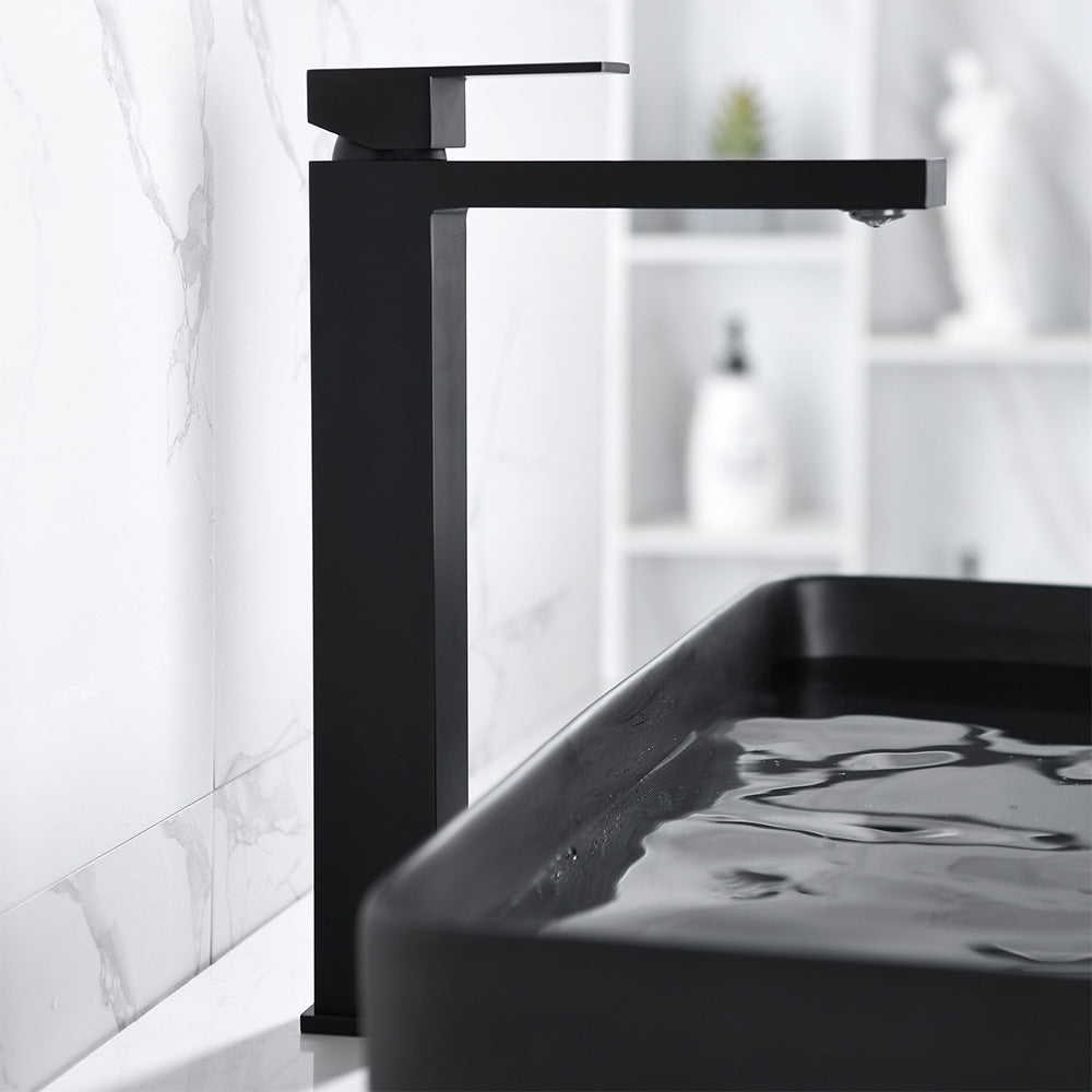 Brass Bathroom Faucet Single Handle - Single Hole