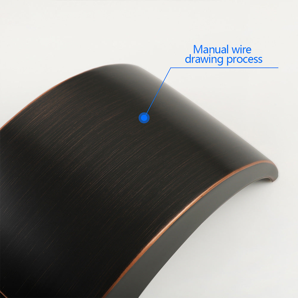 Solid Brass 3 Hole Bathroom Faucets with LED Light