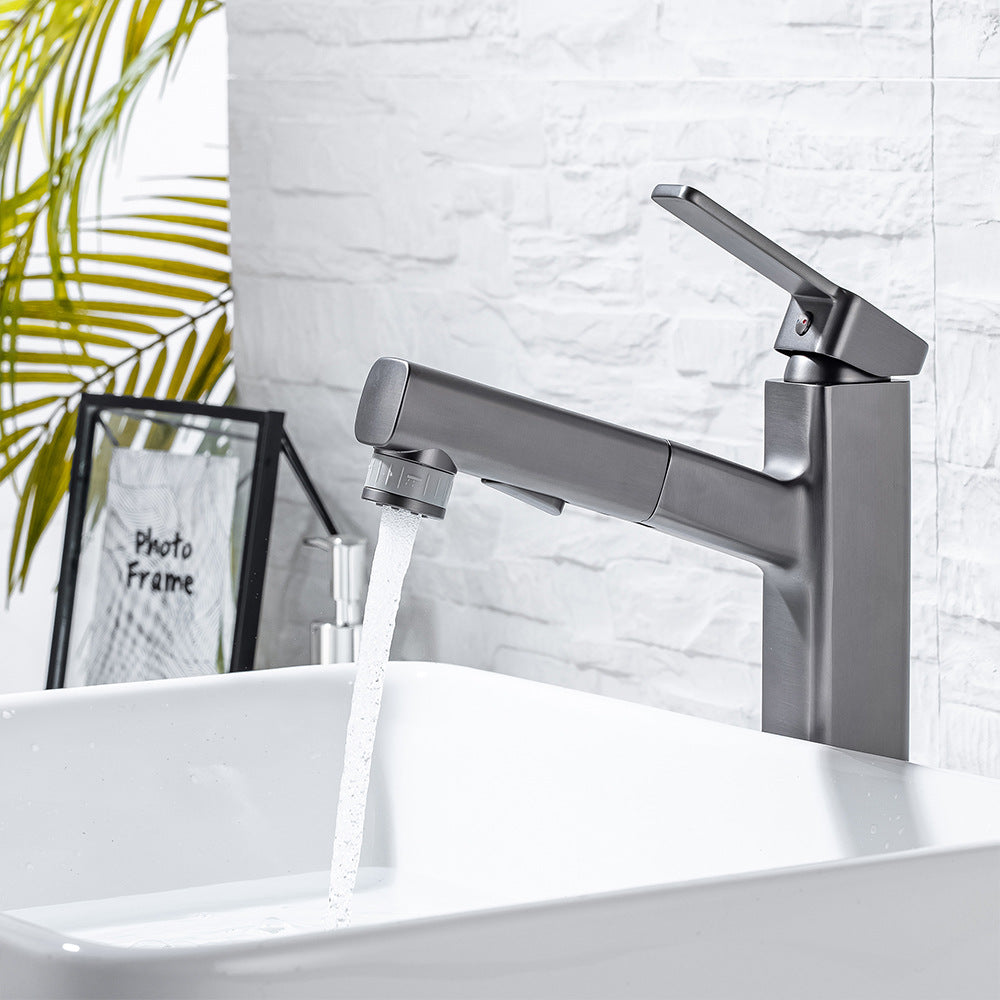 Single Handle Cold and Hot Water Bathroom Faucet Suitable for Tall Body Basins