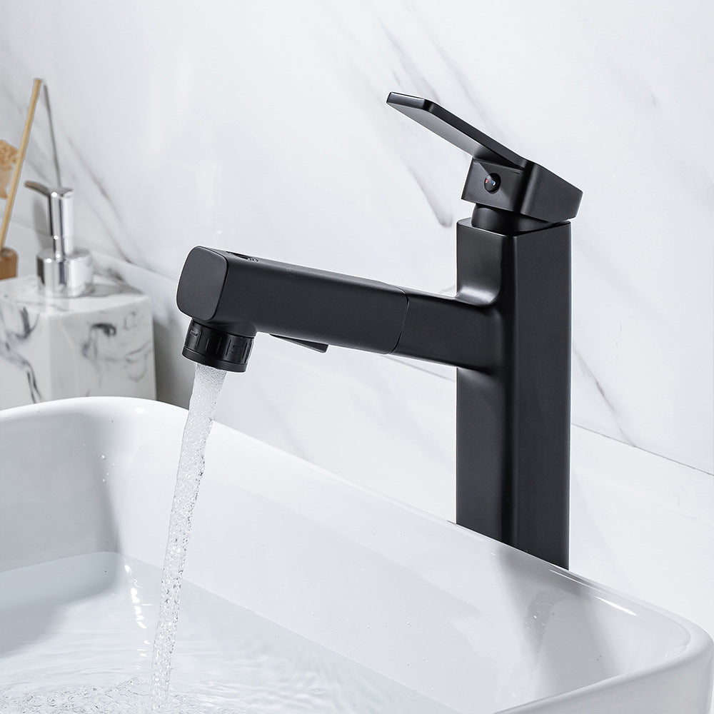 Single Handle Cold and Hot Water Bathroom Faucet Suitable for Tall Body Basins