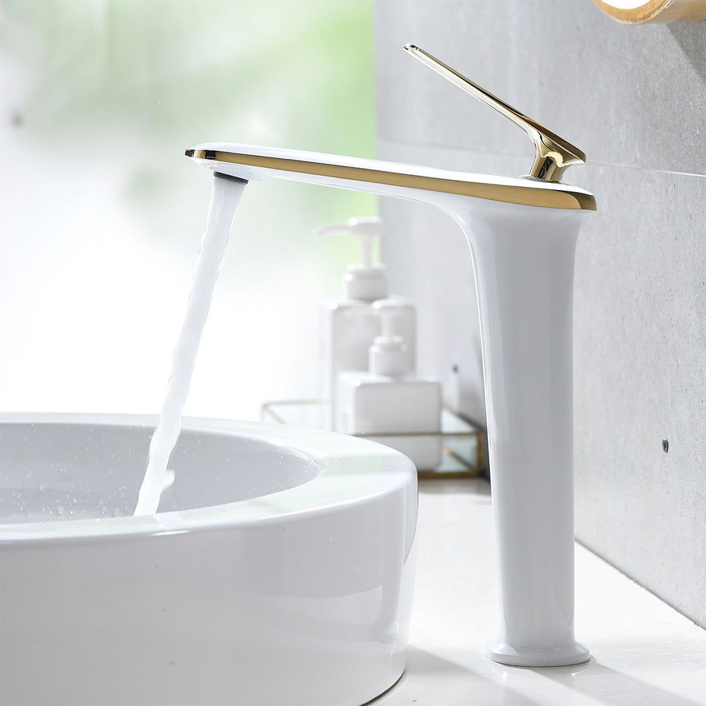 Eumtenr Brass 1.5 GPM Single Handle Bathroom Faucet Suitable for Tall Body Basins