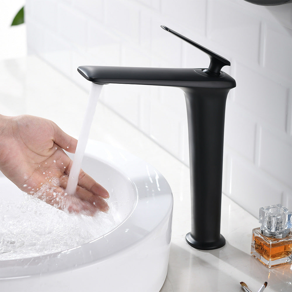 Eumtenr Brass 1.5 GPM Single Handle Bathroom Faucet Suitable for Tall Body Basins