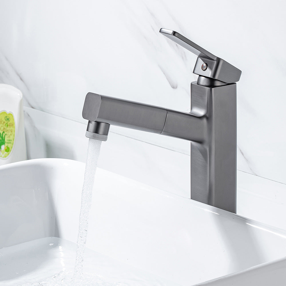 Eumtenr 1.5 GPM Single Handle Pre-Rinse Bathroom Faucet Suitable for Tall Body Basins