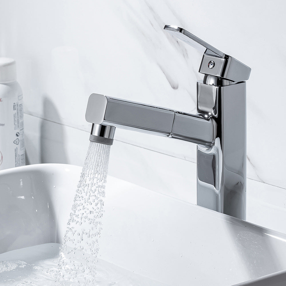 Eumtenr 1.5 GPM Single Handle Pre-Rinse Bathroom Faucet Suitable for Tall Body Basins