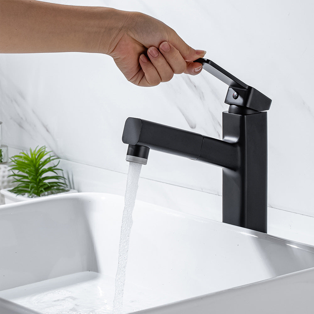 Eumtenr 1.5 GPM Single Handle Pre-Rinse Bathroom Faucet Suitable for Tall Body Basins