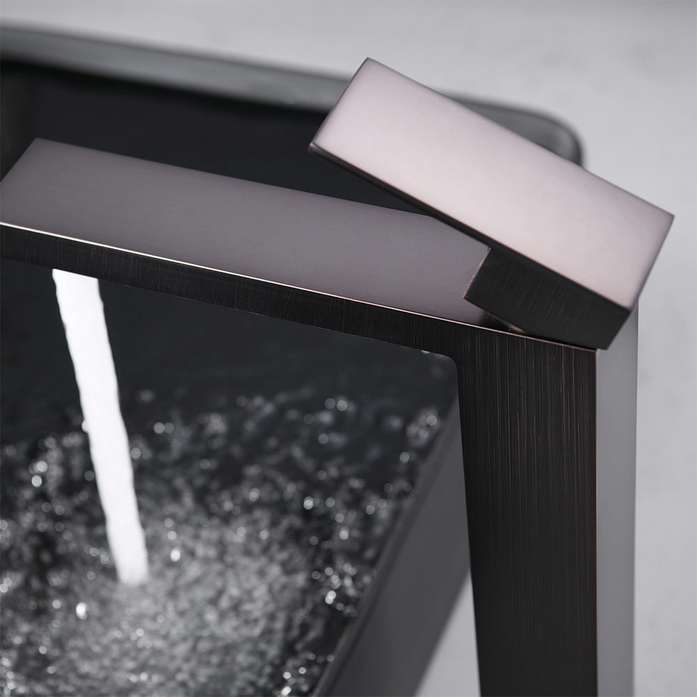 Brass Bathroom Faucet Single Handle - Single Hole