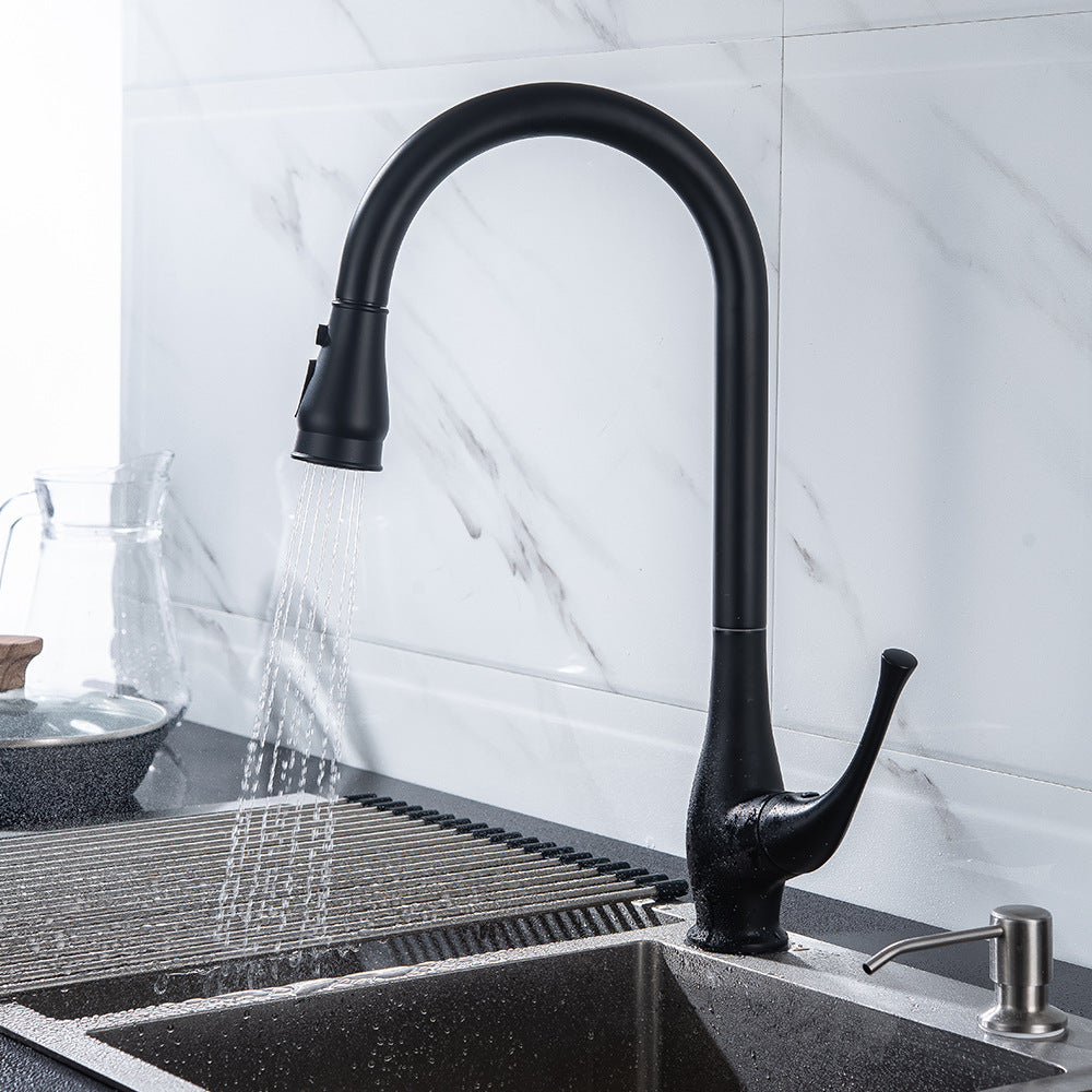 Eumtenr Brass Kitchen Sink Faucet, Kitchen Faucet Brass with Pull Down Sprayer