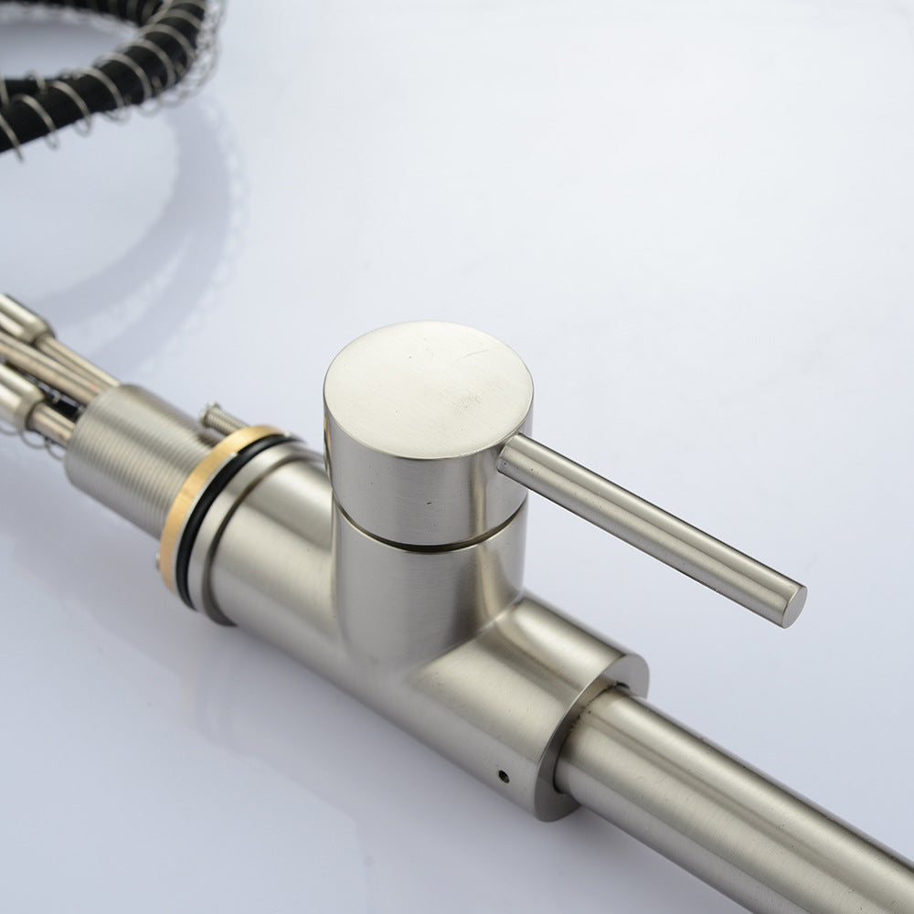 Eumtenr Kitchen Sink Faucet, Kitchen Faucet Brass with Pull Down Sprayer