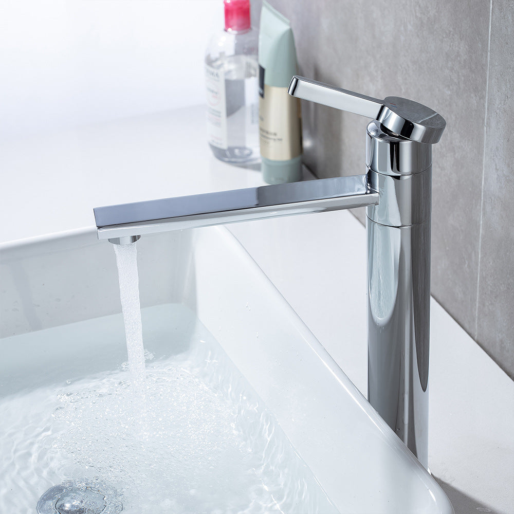 Brass Single-Handle Bathroom Sink Faucet