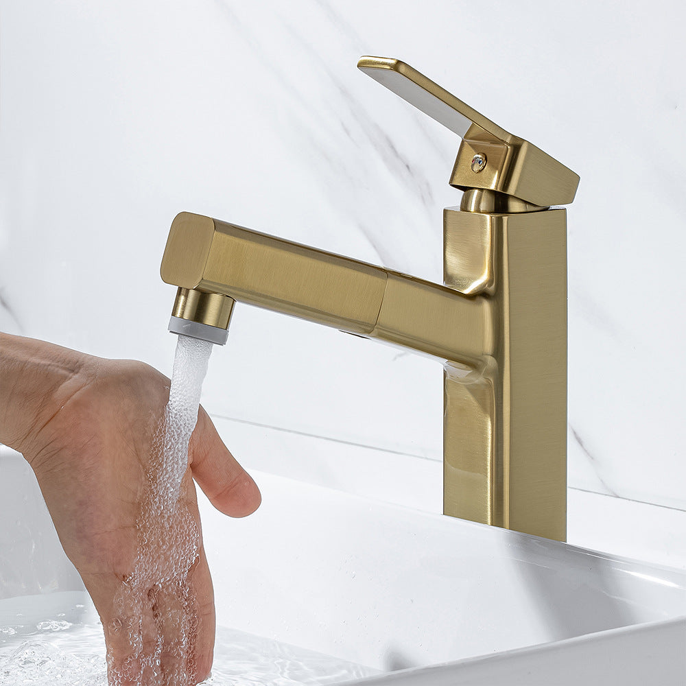 Eumtenr 1.5 GPM Single Handle Pre-Rinse Bathroom Faucet Suitable for Tall Body Basins