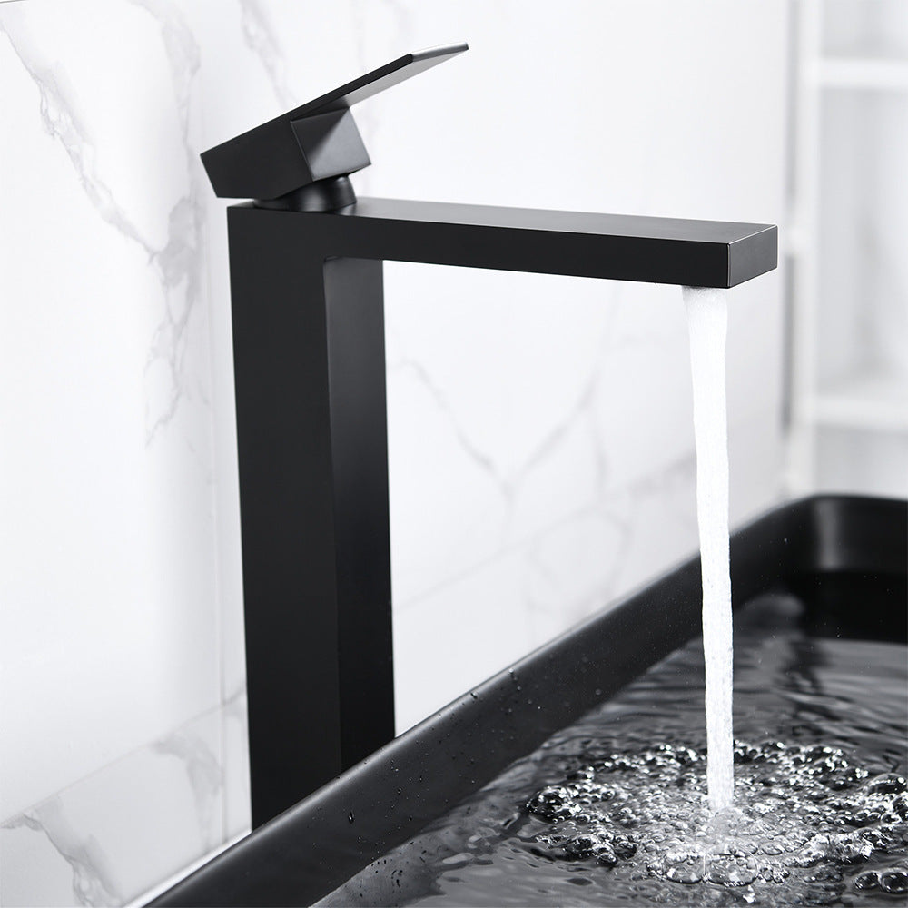 Brass Bathroom Faucet Single Handle - Single Hole