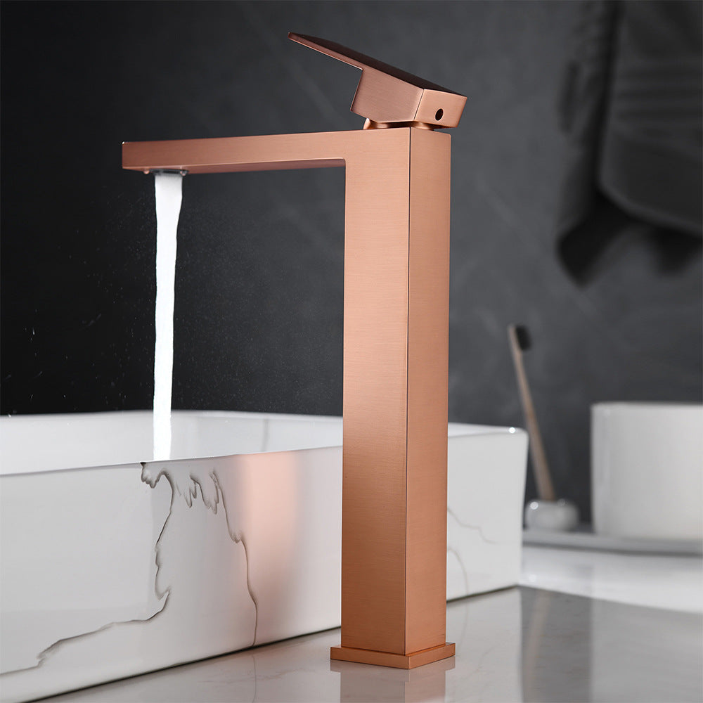 Brass Bathroom Faucet Single Handle - Single Hole