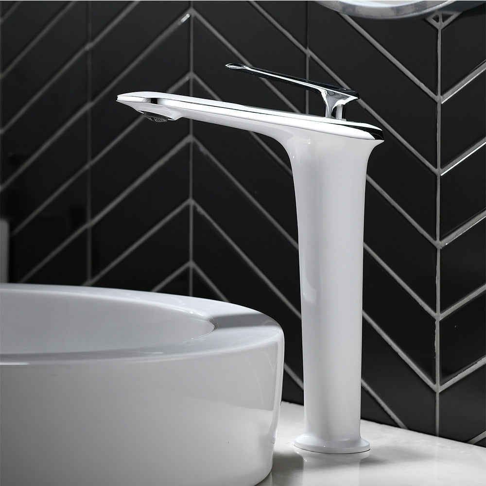 Eumtenr Brass 1.5 GPM Single Handle Bathroom Faucet Suitable for Tall Body Basins