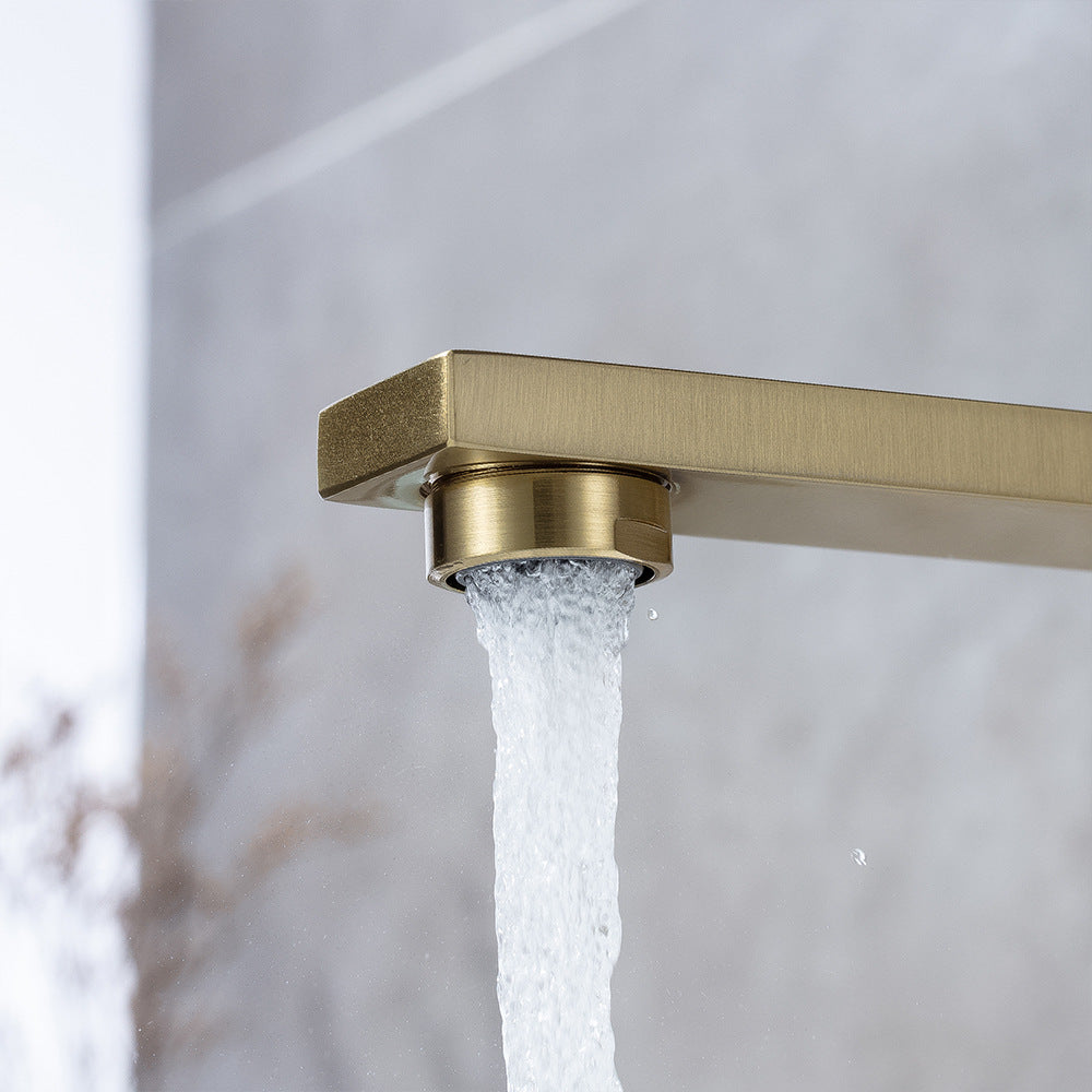 Brass Single-Handle Bathroom Sink Faucet