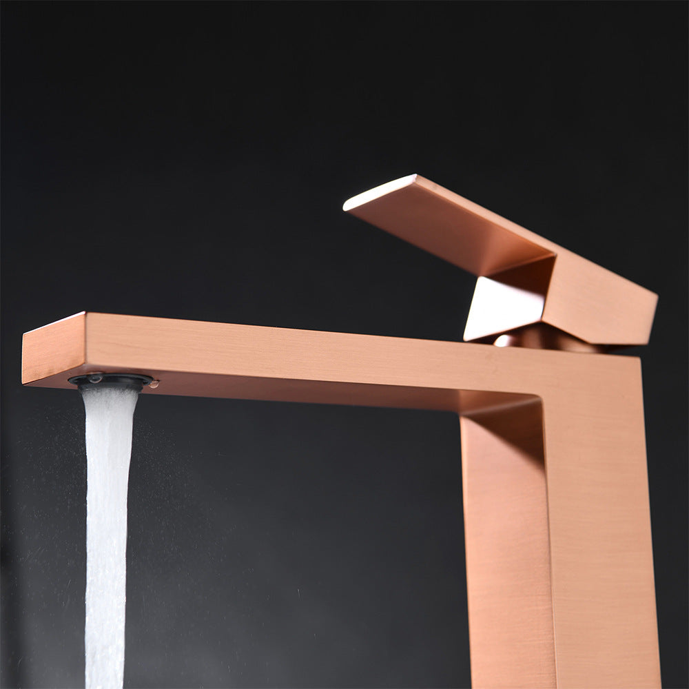 Brass Bathroom Faucet Single Handle - Single Hole