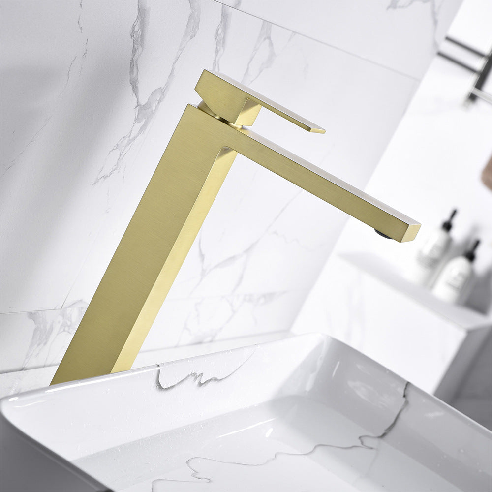 Brass Bathroom Faucet Single Handle - Single Hole