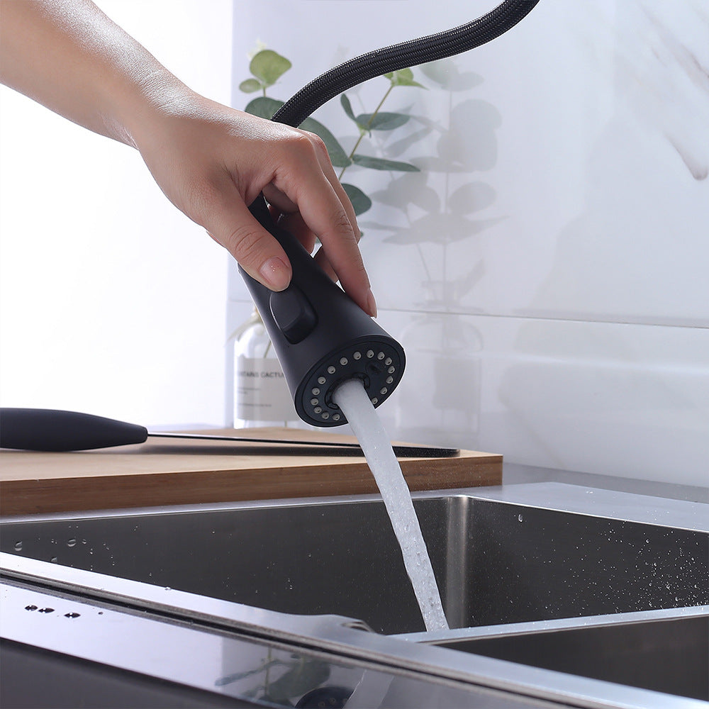 Eumtenr Kitchen Sink Faucet, Kitchen Faucet Brass with Pull Down Sprayer