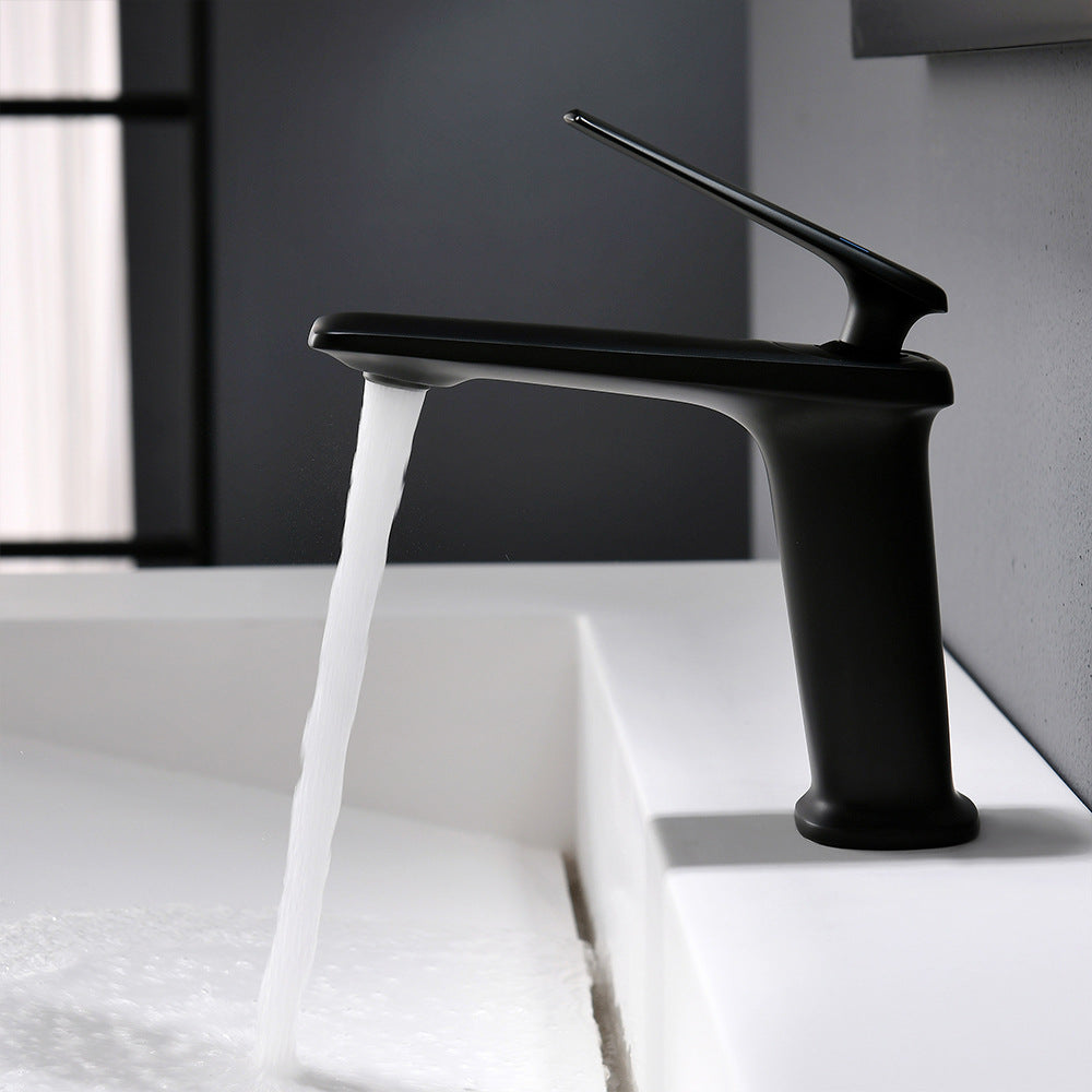 Modern Cold and Hot Single Handle Built-In Switch Bathroom Faucet