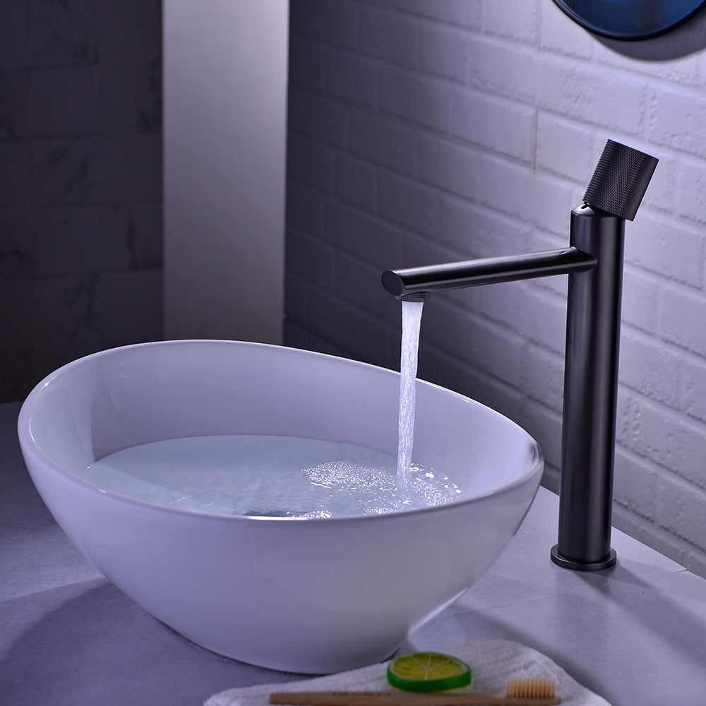 Eumtenr Counter Basin Single Handle Hot and Cold Bathroom Faucet - High End