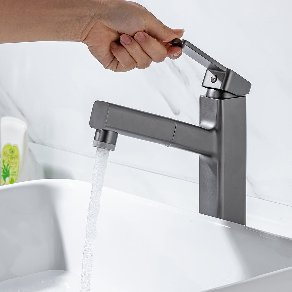 Eumtenr 1.5 GPM Single Handle Pre-Rinse Bathroom Faucet Suitable for Tall Body Basins