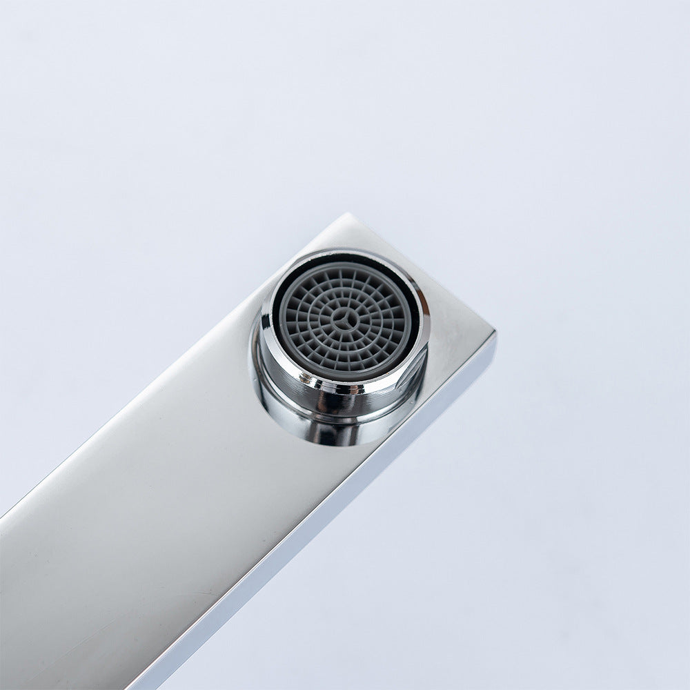 Brass Single-Handle Bathroom Sink Faucet - Polished Chrome