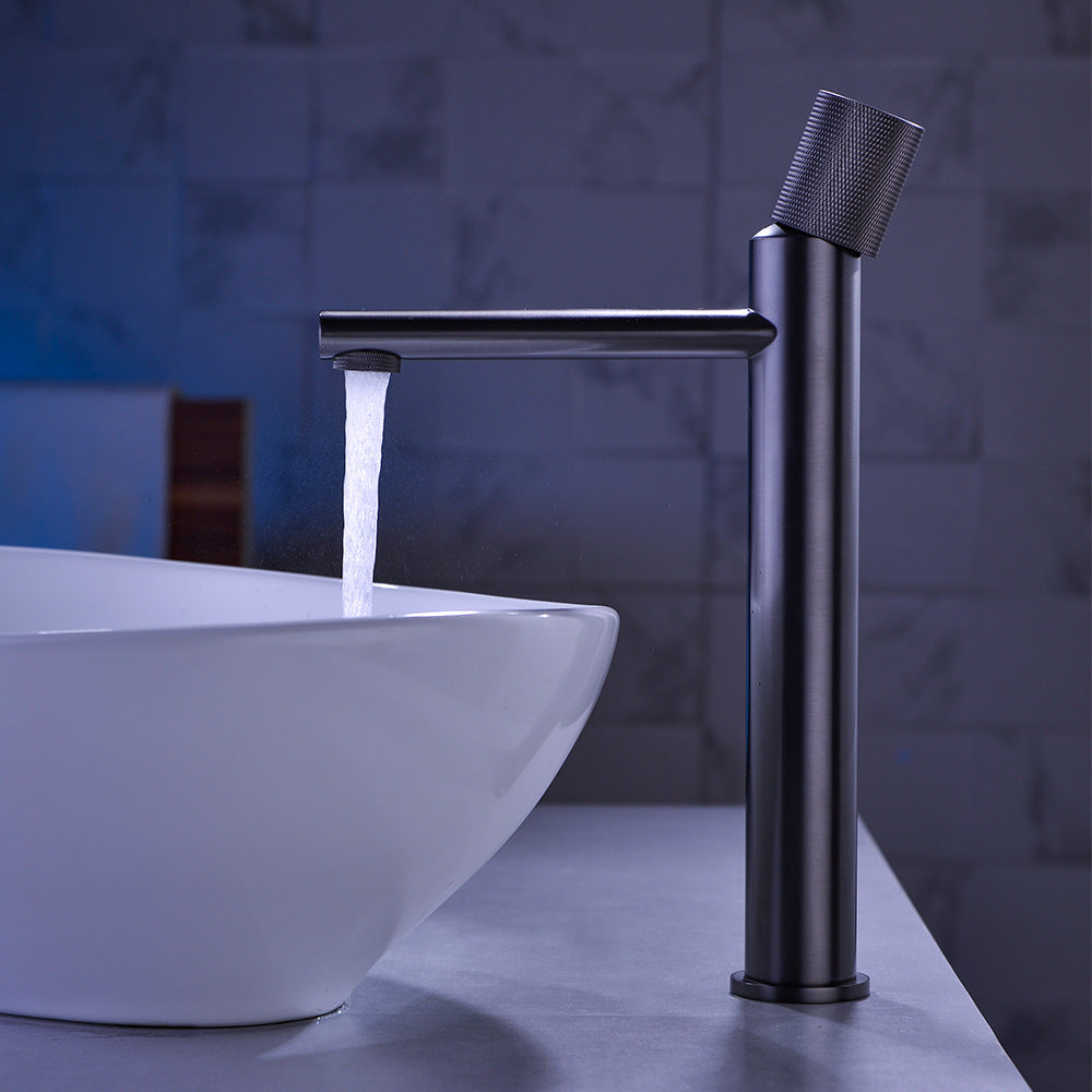 Eumtenr Counter Basin Single Handle Hot and Cold Bathroom Faucet - High End