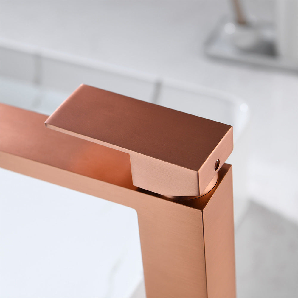 Brass Bathroom Faucet Single Handle - Single Hole